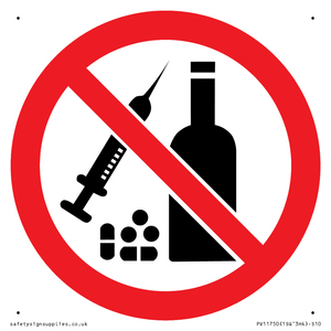 P908 Prohibition: No alcohol or drugs